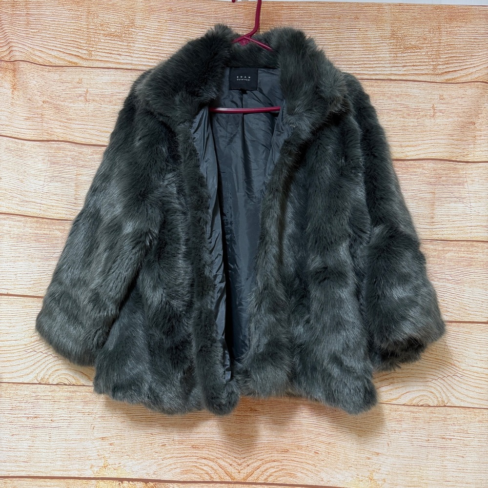 KOAN‎ OuterWear Fur Coat Gray GruppoCoin Made in Italy